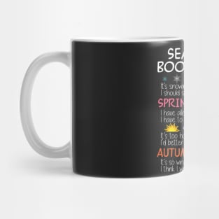 Seasonal Bookaholic Tshirt Gift For Book Lovers Mug